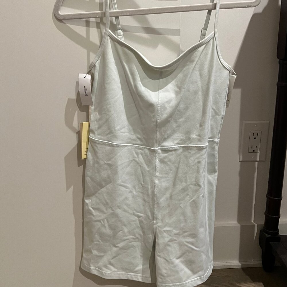 Aritzia Light Mint Green Spaghetti Strap Romper